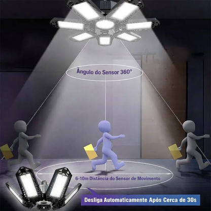Luz LED Dobrável para Garagem Premium