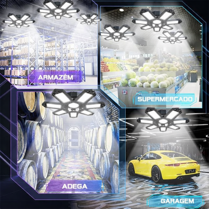 Luz LED Dobrável para Garagem Premium