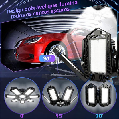 Luz LED Dobrável para Garagem Premium