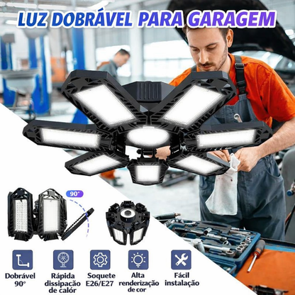 Luz LED Dobrável para Garagem Premium